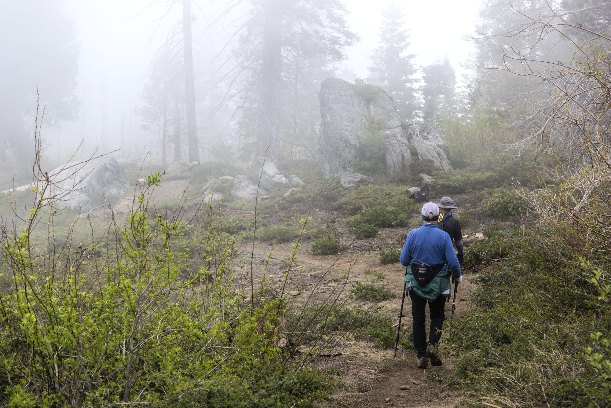 Hiking through the clouds on the Boole loop
